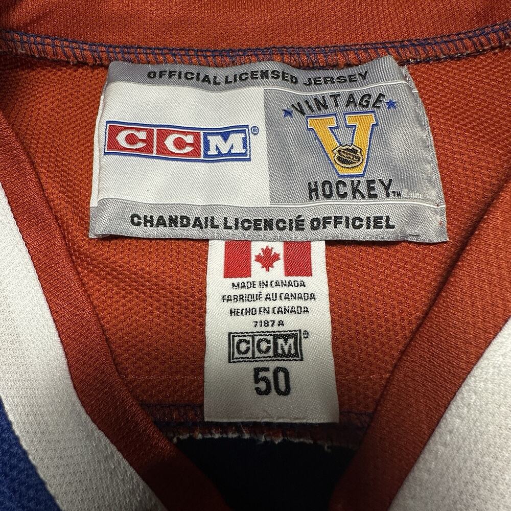 Wayne Gretzky Edmonton Oilers CCM Vintage Hockey Jersey Size 50 (Large) Adult - Picture 15 of 16
